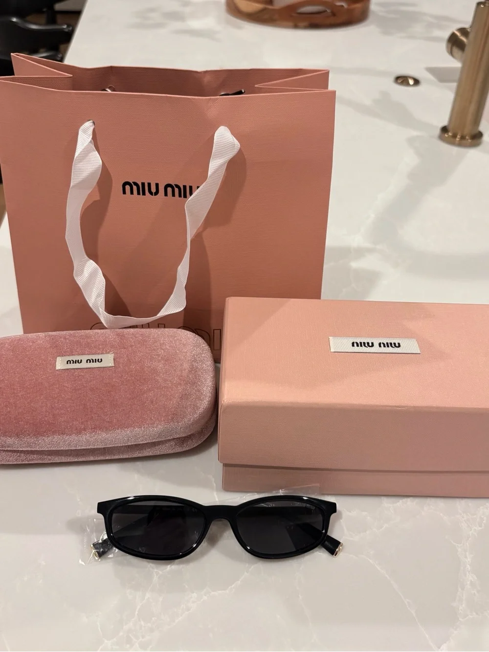 Miu Miu MU A06S Black Sunglasses